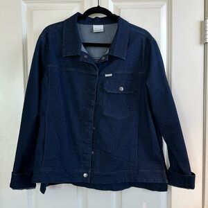 Columbia sportswear stretch denim jacket XL